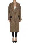 Jejia Liam Oversized Coat In Brown