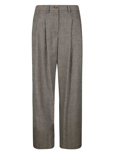 JEJIA LIGHTWEIGHT COTTON TROUSERS WITH FRONT PINCES