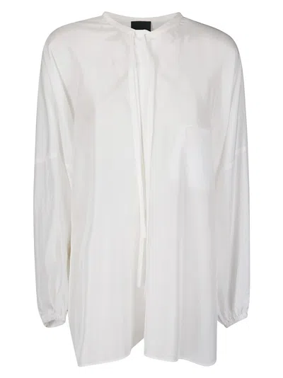 JEJIA LONG LIGHTWEIGHT SILK SHIRT WITH TIE COLLAR