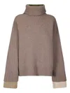 Jejia Olly Over Turtle Reversible Jumper In Brown