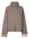 Jejia Olly Over Turtle Reversible Jumper In Gray