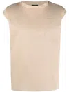 Jejia Chest-pocket Cotton T-shirt In Neutrals