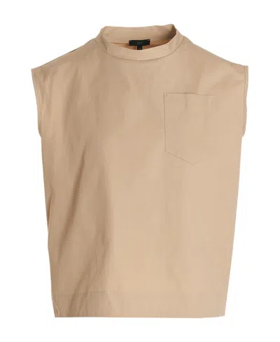 JEJIA SLEEVELESS BLOUSE WITH ROUND NECK