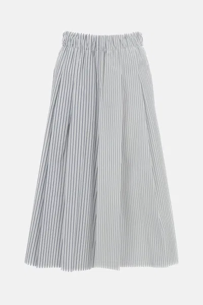 Jejia Striped Culotte Trousers In Gray