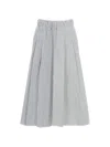 Jejia Wide-leg Striped Culottes With Elasticated Waistband In Multi