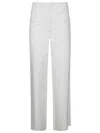 Jejia White Low-rise Cropped Pants In White