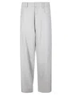 Jejia Wide-leg Lightweight Wool Pants With Minimalist Design In Gray