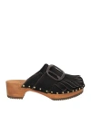 Jejia Woman Mules & Clogs Dark Brown Size 7 Leather In Brown