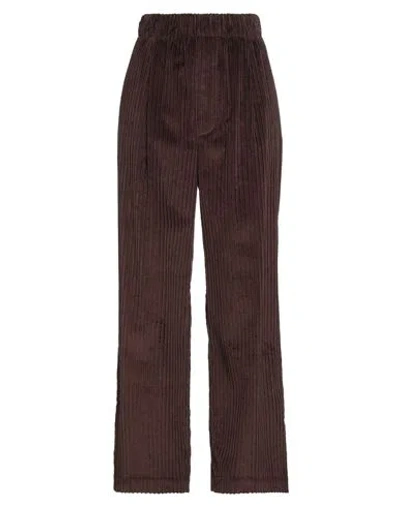Jejia Woman Pants Dark Brown Size 8 Cotton
