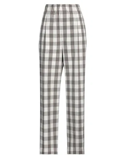 Jejia Woman Pants Grey Size 6 Cotton, Linen