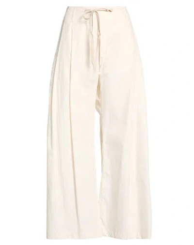Jejia Woman Pants Ivory Size 6 Cotton In White