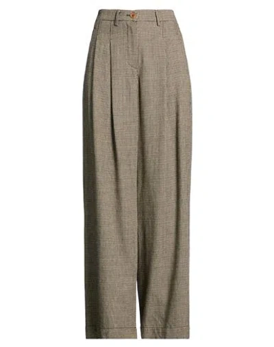 Jejia Woman Pants Khaki Size 8 Cotton, Polyurethane, Polyester In Brown