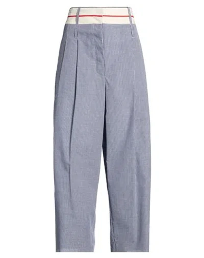 Jejia Woman Pants Navy Size 10 Polyester, Cotton In Blue
