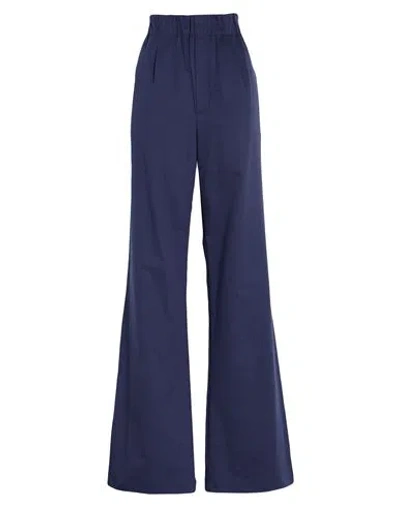 Jejia Woman Pants Navy Size 8 Cotton In Blue
