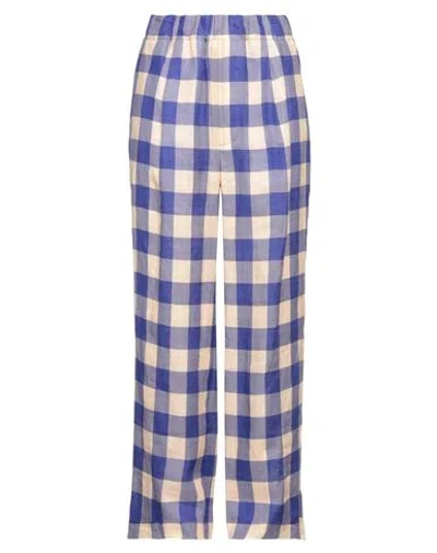 Jejia Woman Pants Purple Size 6 Linen, Cotton