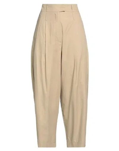 Jejia Woman Pants Sand Size 4 Cotton In Beige