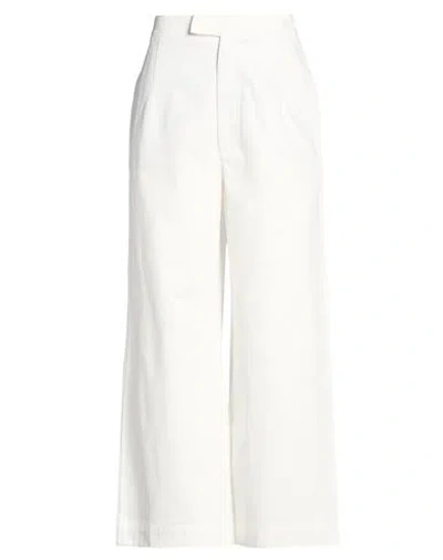 Jejia Woman Pants White Size 10 Cotton