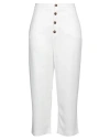 Jejia Woman Pants White Size 4 Acetate, Viscose In White