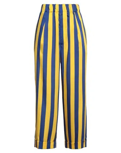 Jejia Woman Pants Yellow Size 6 Polyester, Cotton