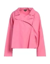Jejia Woman Shirt Magenta Size 6 Cotton
