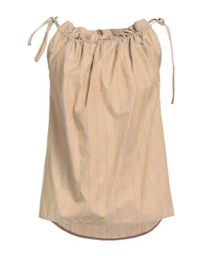 Jejia Woman Top Sand Size 4 Cotton In Beige