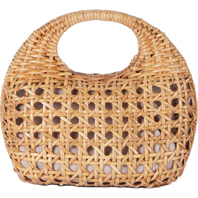 Jelavu Aidan Rattan Convertible Crossbody Bag In Orange