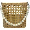 Jelavu Amalfi Small Satchel Bag In Natural/pearl