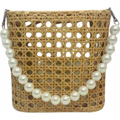 Jelavu Amalfi Small Satchel Bag In Natural/pearl