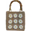 Jelavu Blossom Crossbody Bag In Beige/daisy
