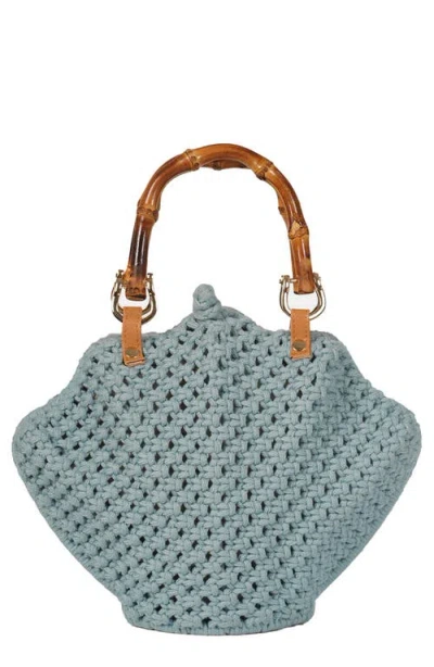Jelavu Crochet Shell Bag In Blue
