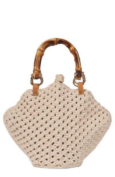 Jelavu Crochet Shell Bag In Cream