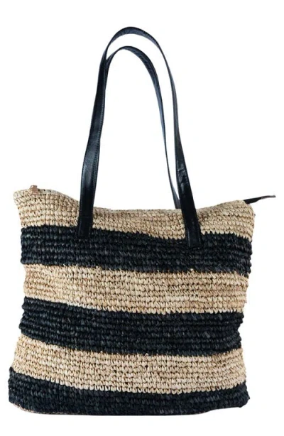 Jelavu Doris Raffia Tote In Neutral