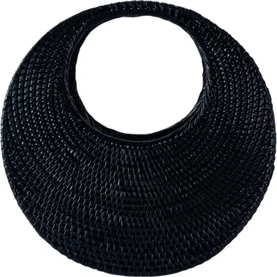 Jelavu Felicita Rattan Shoulder Bag In Black
