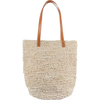 Jelavu Hamptons Raffia Tote In White