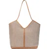 Jelavu Liliana Woven Raffia & Leather Tote Bag