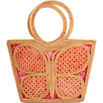 Jelavu Mariposa Satchel Bag In Natural