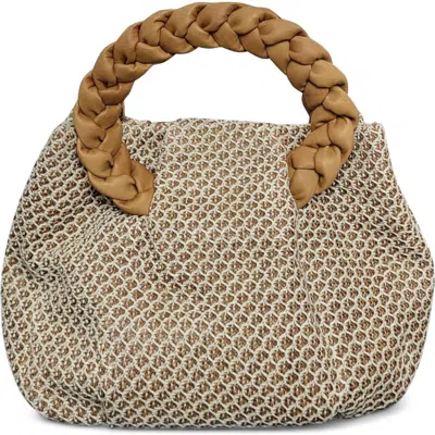 Jelavu Mathilda Woven Raffia & Leather Shoulder Bag