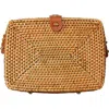 Jelavu Women's Neutrals  Rae Rattan Crossbody Bag In Tan