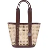 Jelavu Sandi Rattan & Leather Tote Bag