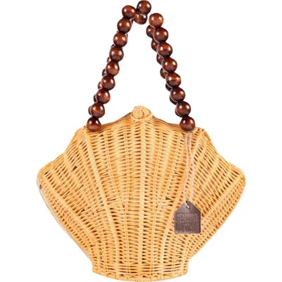 Jelavu Shellie Shell Basket Bag In Orange