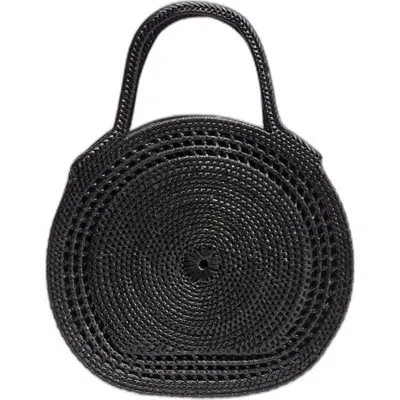 Jelavu Sidney Rattan Satchel In Black