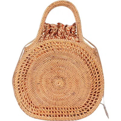 Jelavu Sidney Rattan Satchel In Brown