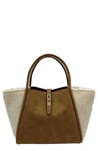 Jelavu Toteshearling Faux Suede & Faux Aspen In Brown