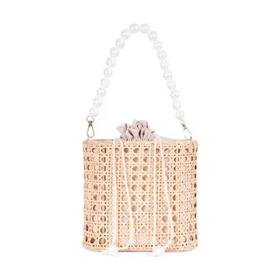 Jelavu Women's Brown Amalfi - Small Satchel - Natural Pearl