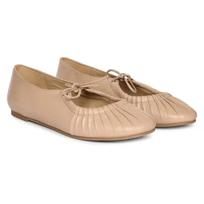 JELAVU WOMEN'S BROWN ELLIE -NUDE SANDALS