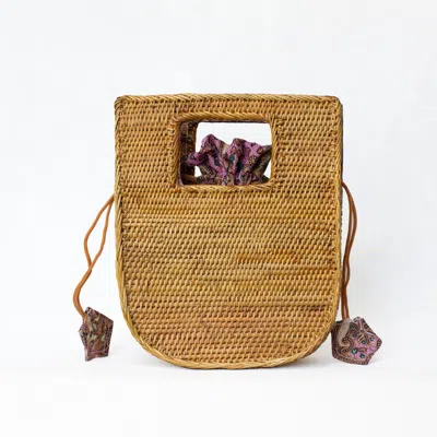 Jelavu Women's Neutrals  Vita Rattan Satchel Bag In Brown