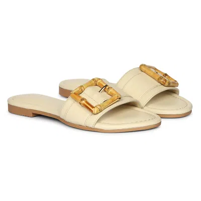 JELAVU WOMEN'S NEUTRALS AMSTERDAM  IVORY SANDALS