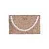 Jelavu Women's Brown  Coco - Small Clutch Natural In White