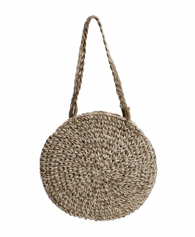 JELAVU WOMEN'S NEUTRALS JELAVU KAILANI WOVEN RAFFIA SHOULDER BAG