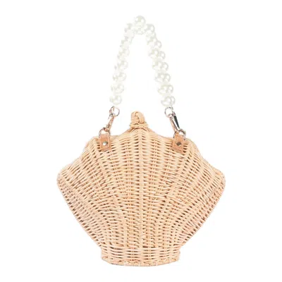 Jelavu Women's Neutrals  - Shelie Pearl Crossbody Bag In White